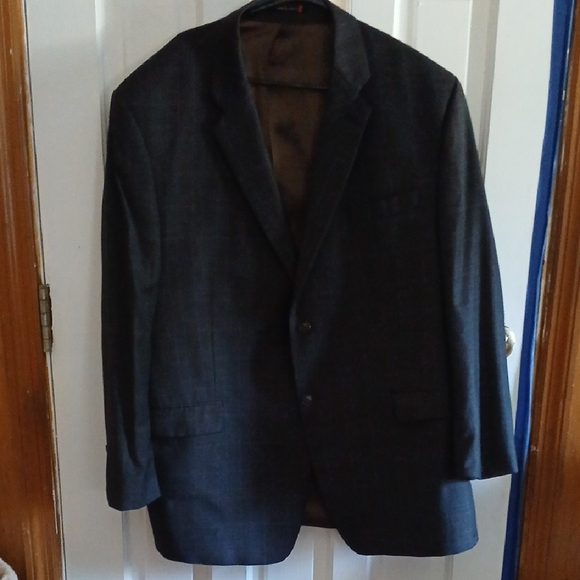 Calvin Klein Dark Gray Blazer.100% Wool - Laine.
